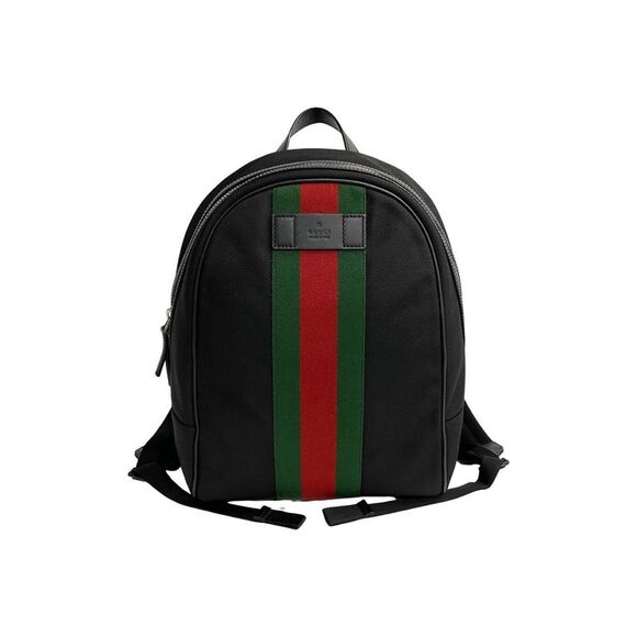 Gucci Handbags - Pre Loved Gucci  GG Supreme Canvas Backpack Black